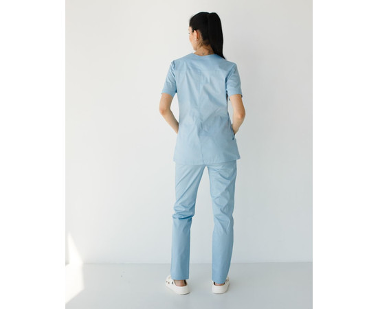 Зображення 2 Медичний костюм жіночий Топаз лазуровий р. 40, "БІЛИЙ ХАЛАТ" 488-333-708, Розмір: 40, Цвет: лазурный