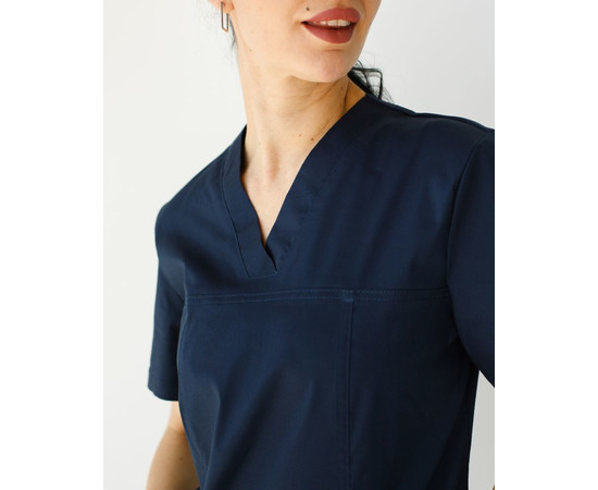 Зображення 4 Медичний костюм жіночий Топаз темно-синій р. 46, "БІЛИЙ ХАЛАТ" 488-406-705, Розмір: 46, Цвет: темно синій