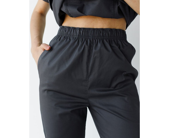 Изображение 7 Медицинский костюм женский Топаз темно-серый NEW р. 46, "БЕЛЫЙ ХАЛАТ" 488-408-705, Размер: 46, Цвет: темно-серый