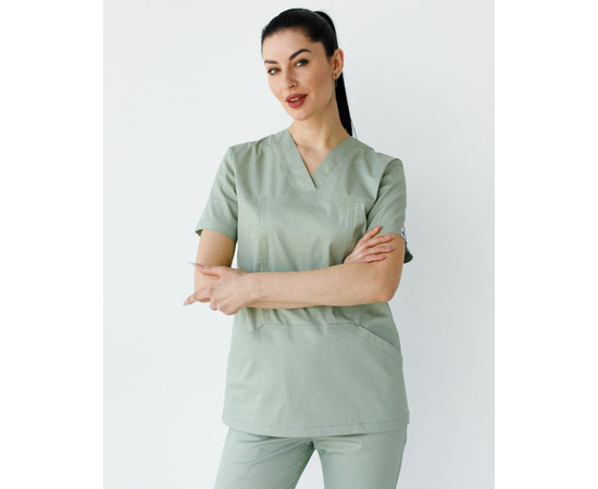 Зображення 3 Медичний костюм жіночий Топаз фісташковий р. 40, "БІЛИЙ ХАЛАТ" 488-396-705, Розмір: 40, Цвет: фісташковий