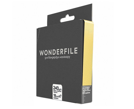 Зображення 2 Файл-стрічка для пилки Wonderfile in black (160х18 мм 240 грит 7 метрів) 
