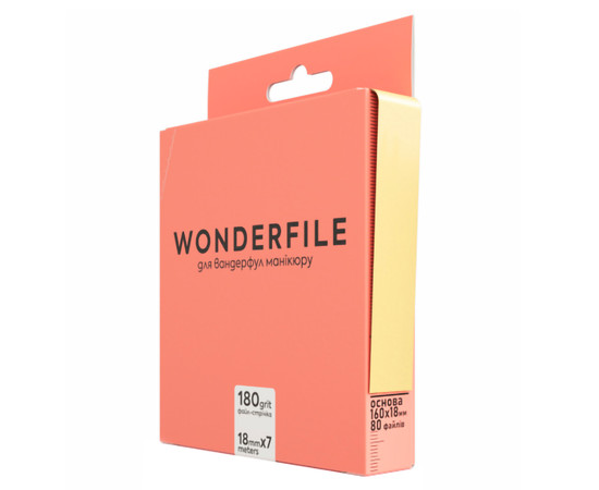 Зображення 2 Файл-стрічка для пилки Wonderfile in white (160х18 мм 180 грит 7 метрів)