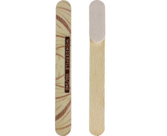 Зображення 4 Одноразова пилка-баф Wonderfile in white (130х15 мм 180/240 грит 1 шт)