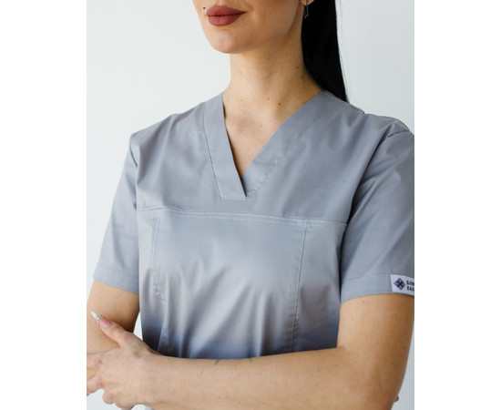 Зображення 4 Медичний костюм жіночий Топаз сірий NEW р. 52, "БІЛИЙ ХАЛАТ" 488-328-705, Розмір: 52, Цвет: сірий