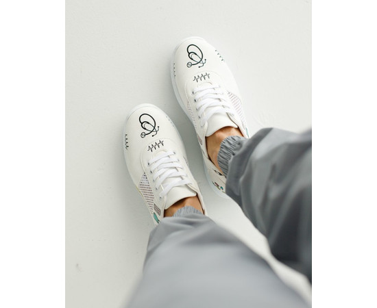 Зображення 2 Взуття медичне жіноче кросівки з відкритою п'ятою Phonendoscope Black PU підошва р. 37, "БІЛИЙ ХАЛАТ" 347-324-932, Розмір: 37, Цвет: phonendoscope black