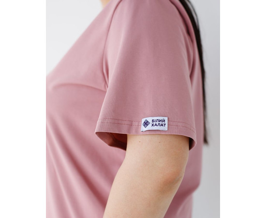 Зображення 7 Медична базова футболка жіноча попелясто-рожева р. 2XL, "БІЛИЙ ХАЛАТ" 498-429-924, Розмір: 2XL, Цвет: попелясто-рожевий