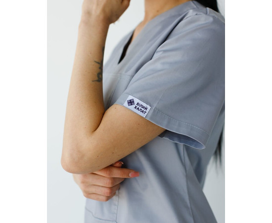 Зображення 6 Медичний костюм жіночий Топаз сірий NEW р. 50, "БІЛИЙ ХАЛАТ" 488-328-705, Розмір: 50, Цвет: сірий