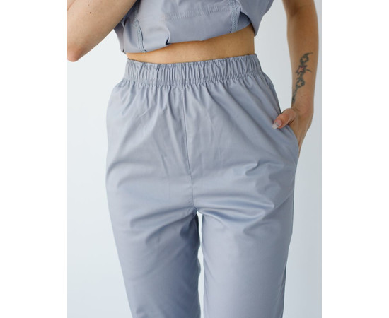 Изображение 7 Медицинский костюм женский Топаз серый NEW р. 54, "БЕЛЫЙ ХАЛАТ" 488-328-705, Размер: 54, Цвет: серый