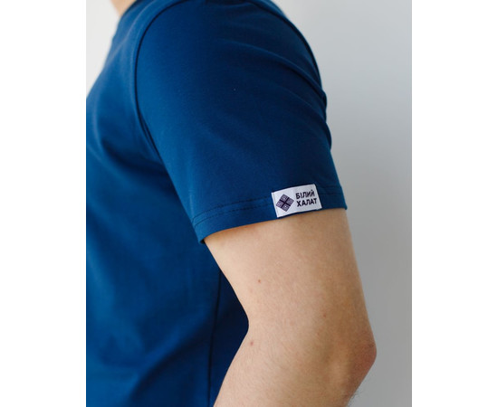 Зображення 5 Медична базова футболка чоловіча синя р. XL, "БІЛИЙ ХАЛАТ" 500-322-924, Розмір: XL, Цвет: синий
