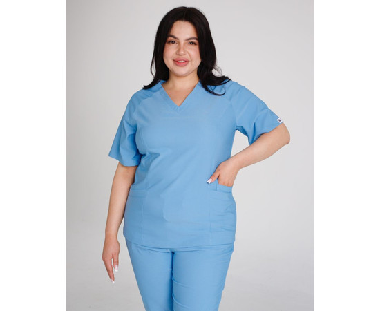 Зображення 3 Медичний костюм жіночий Арізона блакитний р. 44, "БІЛИЙ ХАЛАТ" 468-508-924, Розмір: 44, Цвет: блакитний