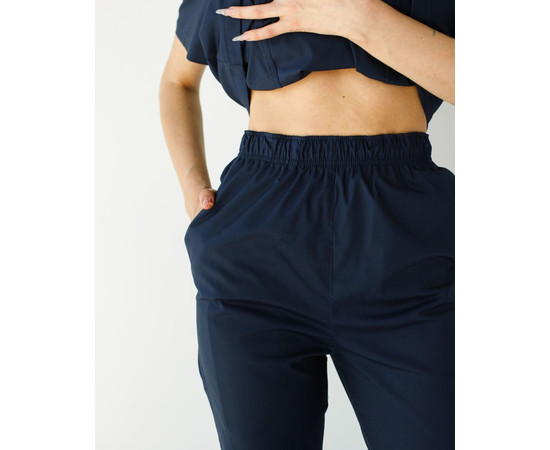 Изображение 7 Медицинский костюм женский Топаз темно-синий р. 40, "БЕЛЫЙ ХАЛАТ" 488-406-705, Размер: 40, Цвет: темно-синий