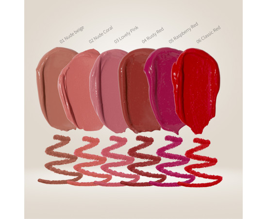 Изображение 6 Карандаш для губ механический с витамином Е Paese The Kiss Lips Lip Liner 03 lovely pink, 0.3 г, Объем (мл, г): 0.3, Цвет: 03