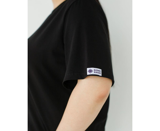 Зображення 8 Медична базова футболка жіноча чорна р. S, "БІЛИЙ ХАЛАТ" 498-321-924, Розмір: S, Цвет: чорний