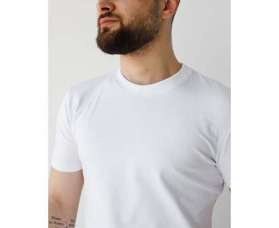 Зображення 4 Медична базова футболка чоловіча біла р. XL, "БІЛИЙ ХАЛАТ" 500-324-924, Розмір: XL, Цвет: білий