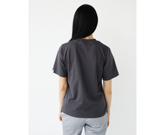 Зображення 3 Медична базова футболка жіноча графіт р. S, "БІЛИЙ ХАЛАТ" 498-503-924, Розмір: S, Цвет: графіт