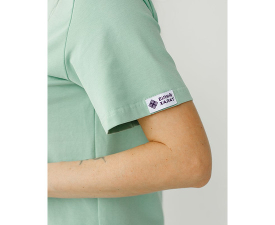 Зображення 6 Медична базова футболка жіноча ментол р. XL, "БІЛИЙ ХАЛАТ" 498-441-924, Розмір: XL, Цвет: ментол