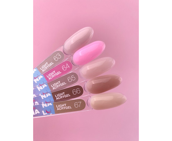 Зображення 4 Рідкий гель моделюючий для нігтів LUNAMoon Light Acrygel №64, 13 мл, Об'єм (мл, г): 13, Колір: 64