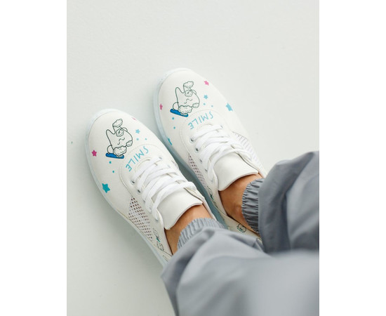 Зображення 3 Взуття медичне жіноче кросівки з відкритою п'ятою Supper Teeth PU підошва р. 37, "БІЛИЙ ХАЛАТ" 347-324-936, Розмір: 37, Цвет: supper teeth