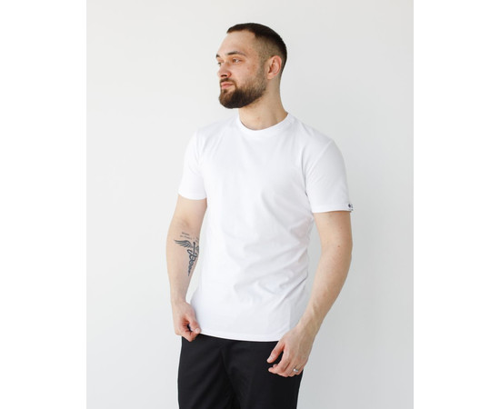 Зображення 3 Медична базова футболка чоловіча біла р. L, "БІЛИЙ ХАЛАТ" 500-324-924, Розмір: L, Цвет: білий