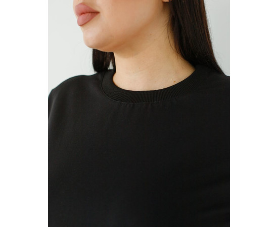 Зображення 6 Медична базова футболка жіноча чорна р. 2XL, "БІЛИЙ ХАЛАТ" 498-321-924, Розмір: 2XL, Цвет: чорний