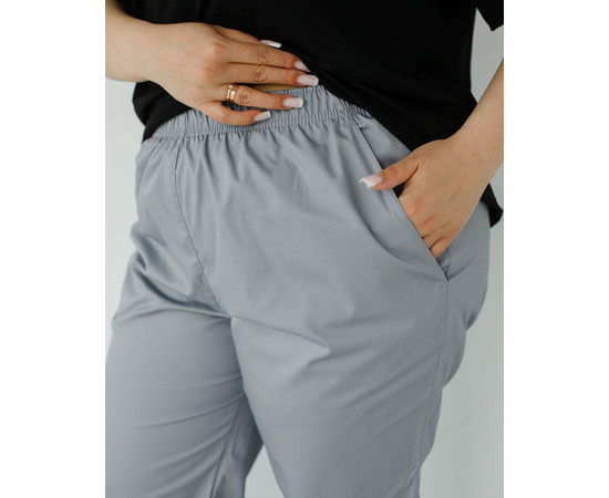 Зображення 3 Медичні штани жіночі джогери сірі +SIZE р. 58, "БІЛИЙ ХАЛАТ" 484-328-758, Розмір: 58, Цвет: сірий