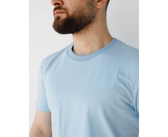 Зображення 4 Медична базова футболка чоловіча блакитна р. M, "БІЛИЙ ХАЛАТ" 500-333-924, Розмір: M, Цвет: блакитний