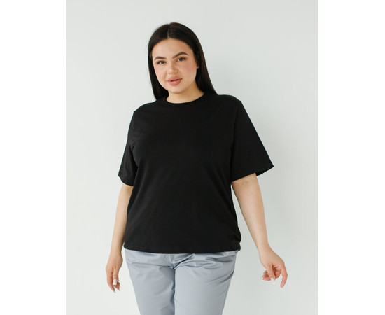 Зображення 2 Медична базова футболка жіноча чорна р. L, "БІЛИЙ ХАЛАТ" 498-321-924, Розмір: L, Цвет: чорний