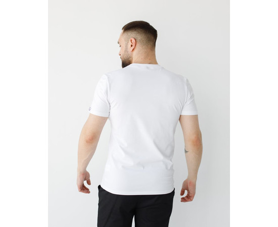 Зображення 2 Медична базова футболка чоловіча біла р. M, "БІЛИЙ ХАЛАТ" 500-324-924, Розмір: M, Цвет: білий