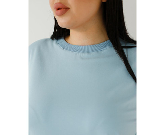 Изображение 6 Медицинская базовая футболка женская голубая р. XL, "БЕЛЫЙ ХАЛАТ" 498-333-924, Размер: XL, Цвет: голубой