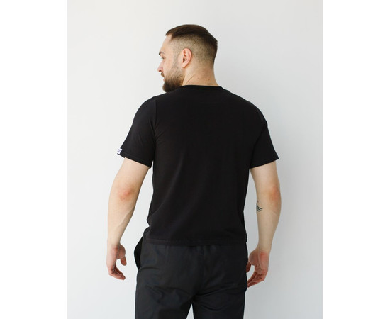 Изображение 2 Медицинская базовая футболка мужская черная р. 3XL, "БЕЛЫЙ ХАЛАТ" 500-321-924, Размер: 3XL, Цвет: черный