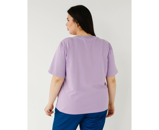 Изображение 3 Медицинская базовая футболка женская лавандовая р. L, "БЕЛЫЙ ХАЛАТ" 498-353-924, Размер: L, Цвет: лавандовый