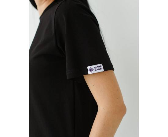 Зображення 7 Медична базова футболка жіноча чорна р. XL, "БІЛИЙ ХАЛАТ" 498-321-924, Розмір: XL, Цвет: чорний