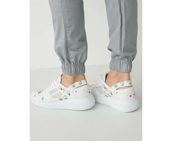 Зображення 2 Взуття медичне жіноче кросівки з відкритою п'ятою Supper Teeth PU підошва р. 37, "БІЛИЙ ХАЛАТ" 347-324-936, Розмір: 37, Цвет: supper teeth