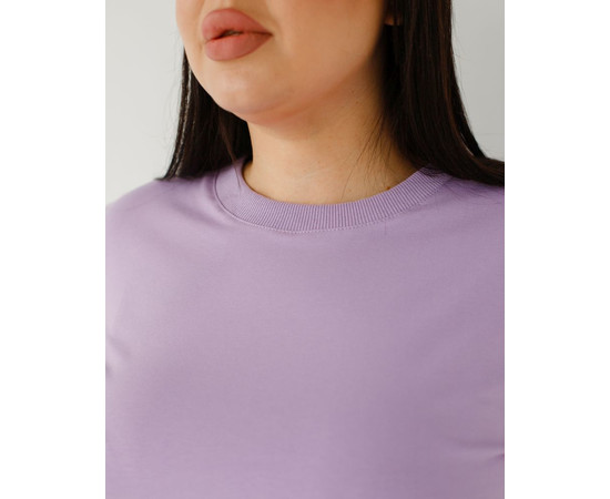 Изображение 5 Медицинская базовая футболка женская лавандовая р. XL, "БЕЛЫЙ ХАЛАТ" 498-353-924, Размер: XL, Цвет: лавандовый