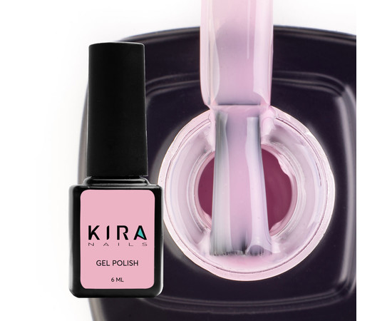 Зображення 2 Гель-лак Kira Nails №004 (рожевий камуфляж для френча, емаль), 6 мл, Об'єм (мл, г): 6, Колір: 004