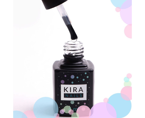 Зображення 3 Kira Nails No Wipe Matte Top Coat - матовий закріплювач для гель-лаку без липкого шару, 6 мл