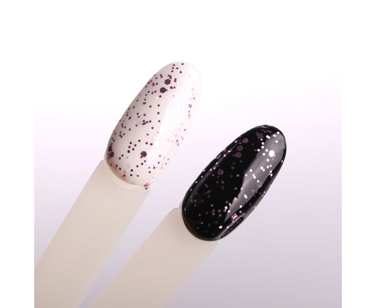 Зображення 3 Kira Nails No Wipe Top Pink Yogurt - топ без липкого шару з рожевою крихтою, 6 мл