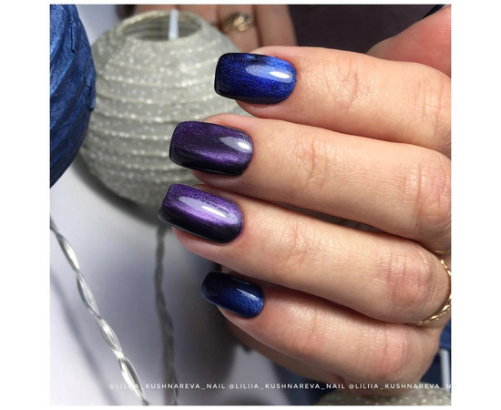 Зображення 5 Гель-лак Kira Nails Cat Eye №006 (фіолетовий, магнітний), 6 мл, Об'єм (мл, г): 6, Колір: 006
