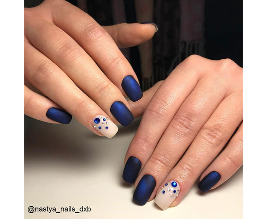 Зображення 5 Гель-лак Kira Nails Cat Eye №008 (насичений синій, магнітний), 6 мл, Об'єм (мл, г): 6, Колір: 008