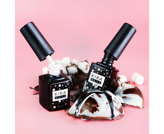 Зображення 4 Гель-лак Kira Nails Crack Effect Black, 6 мл, Об'єм (мл, г): 6, Колір: Black