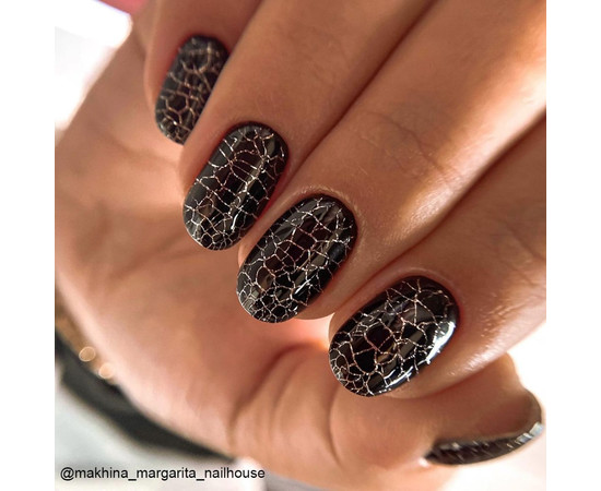 Зображення 5 Гель-лак Kira Nails Crack Effect Black, 6 мл, Об'єм (мл, г): 6, Колір: Black