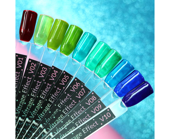 Зображення 3 Гель-лак Kira Nails Vitrage №V01 (червоний, вітражний), 6 мл, Об'єм (мл, г): 6, Колір: 001