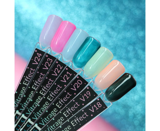 Зображення 3 Гель-лак Kira Nails Vitrage №V19 (персиковий, вітражний), 6 мл, Об'єм (мл, г): 6, Колір: 019