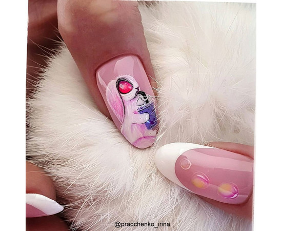 Зображення 5 Гель-лак Kira Nails №001 (рожевий для френча, напівпрозорий, емаль), 6 мл, Об'єм (мл, г): 6, Колір: 001