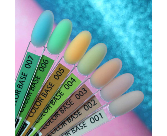 Зображення 4 Kira Nails Color Base 007 (лазурний), 6 мл, Об'єм (мл, г): 6, Колір: 007