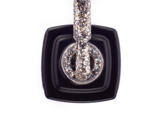 Изображение 3 Гель-лак Kira Nails Shine Bright №002 (серебро с золотыми блестками), 6 мл, Объем (мл, г): 6, Цвет: 002