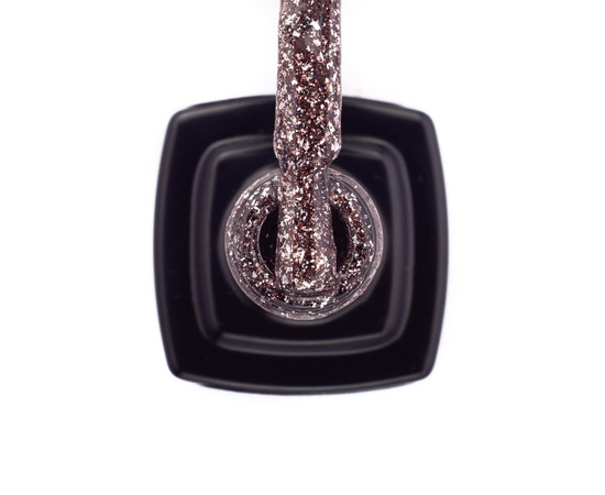 Зображення 3 Гель-лак Kira Nails Shine Bright №004 (темне срібло з мілкими червоними блискітками), 6 мл, Об'єм (мл, г): 6, Колір: 004