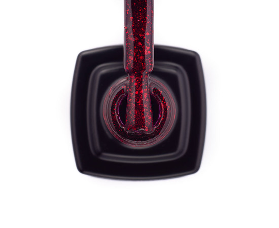 Изображение 2 Гель-лак Kira Nails Shine Bright №011 (темно-красный с блестками), 6 мл, Объем (мл, г): 6, Цвет: 011