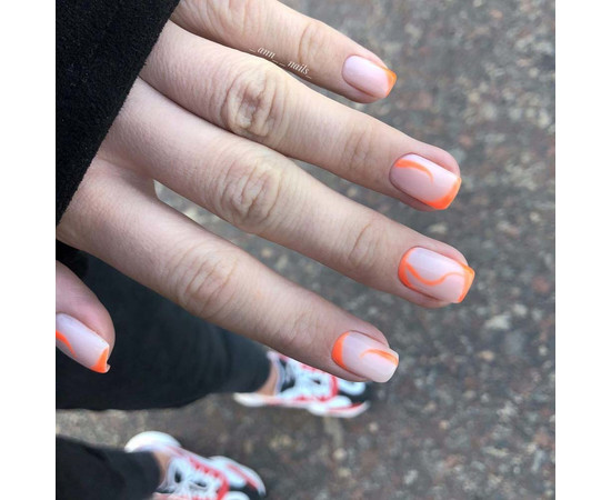 Зображення 4 Гель-лак Kira Nails FLUO 001 (помаранчевий неоновий, флуоресцентний), 6 мл, Об'єм (мл, г): 6, Колір: 001