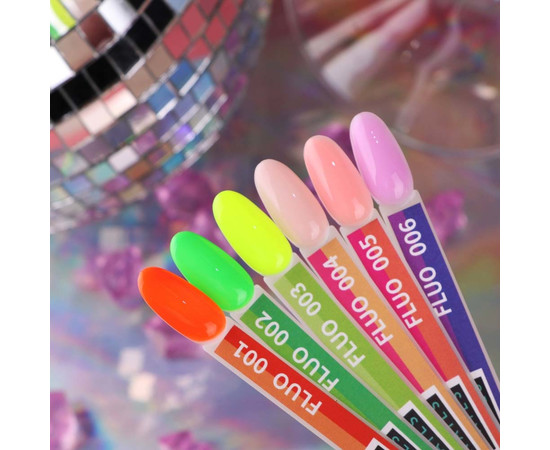 Зображення 2 Гель-лак Kira Nails FLUO 005 (рожевий, флуоресцентний), 6 мл, Об'єм (мл, г): 6, Колір: 005